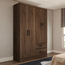 Guarda-Roupa Solteiro São Francisco 4 Portas 2 Gavetas