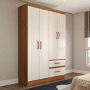 Guarda-Roupa Solteiro São Francisco 4 Portas 2 Gavetas