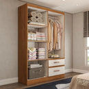 Guarda-Roupa Solteiro São Francisco 4 Portas 2 Gavetas
